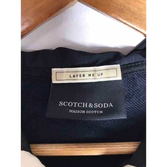 Scotch & Soda Women's Medium Navy Blue Full Zip Hoodie Sweater - Picture 7 of 12